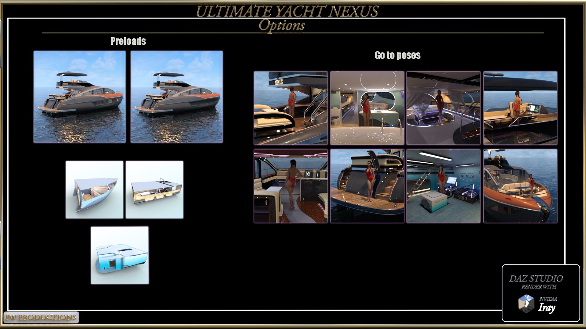 PW Ultimate Yacht Nexus PW Ultimate Yacht Nexus by: PW Productions, 3D Models by Daz 3D