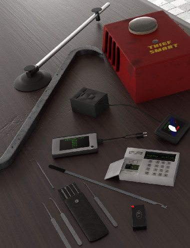 Thief Tools by: Silent Winter, 3D Models by Daz 3D