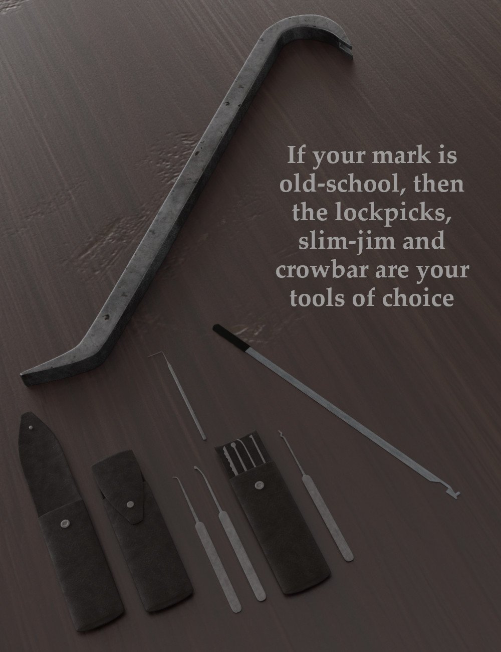 Thief Tools Thief Tools by: Silent Winter, 3D Models by Daz 3D