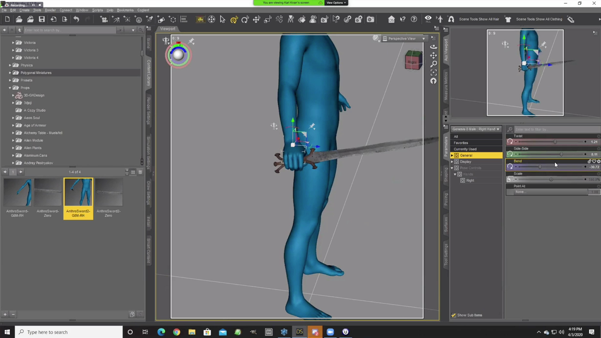 Hexagon Sword : A Strategic Modeling Masterclass by: Digital Art Live, 3D Models by Daz 3D