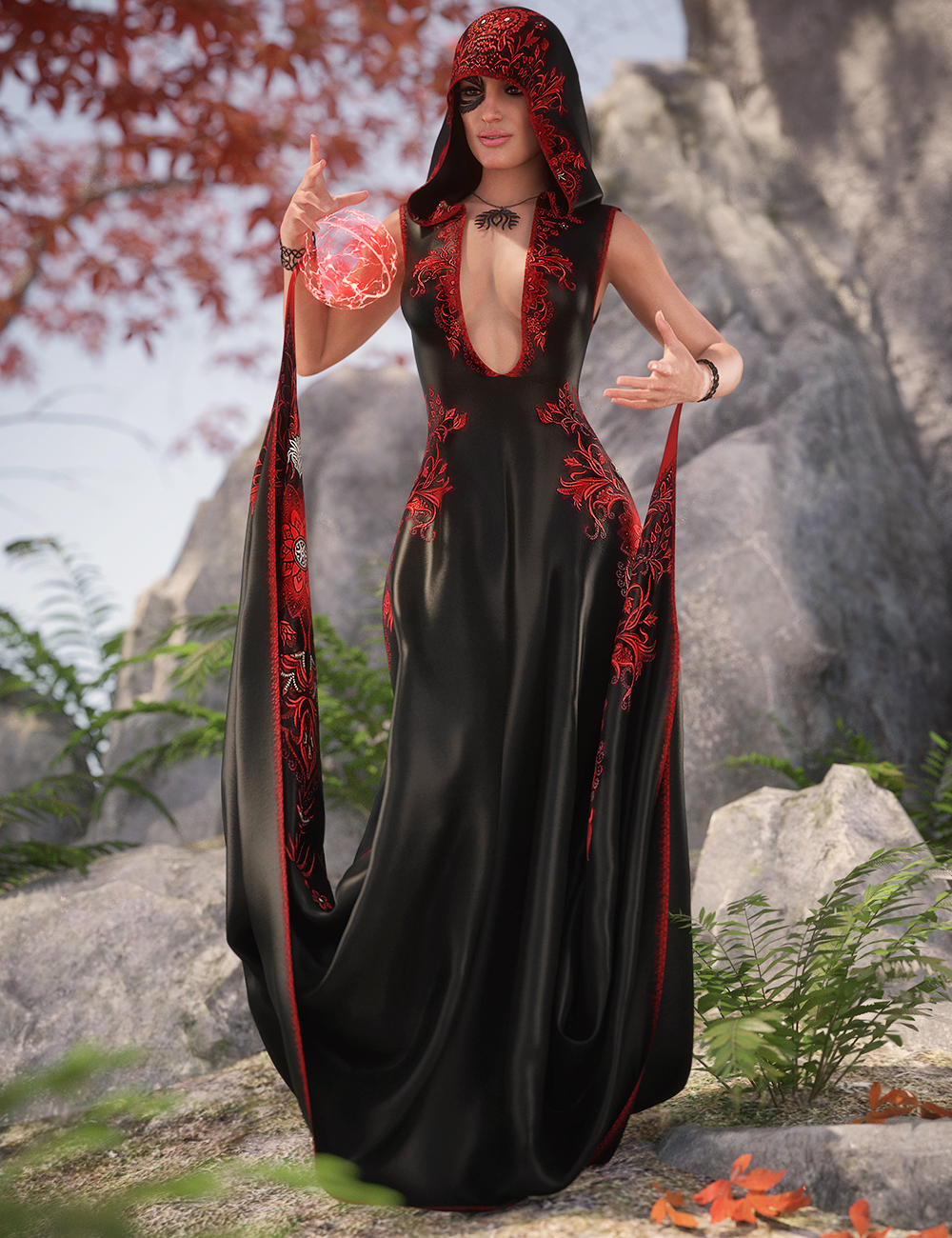 dForce Voaldrael Outfit for Genesis 8 Females