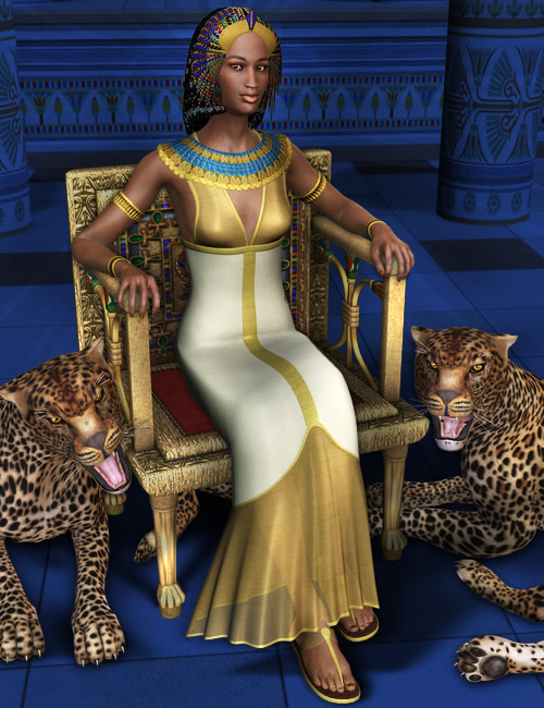 Nefertari for Stephanie Petite by: Ravenhair, 3D Models by Daz 3D
