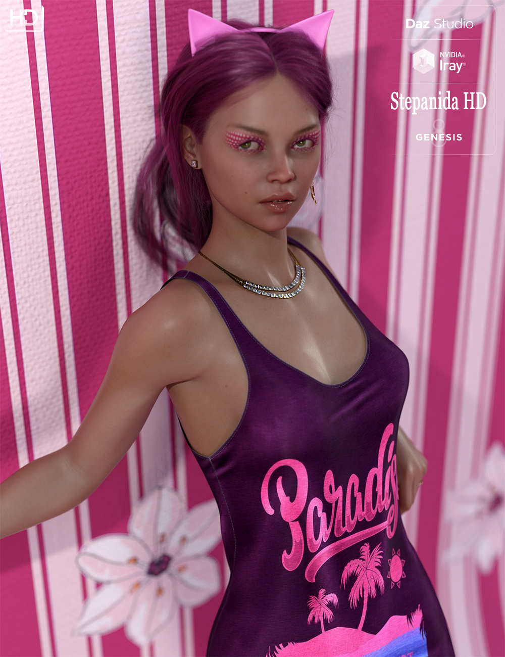 Stepanida HD for Genesis 8 Female by: iSourceTextures, 3D Models by Daz 3D
