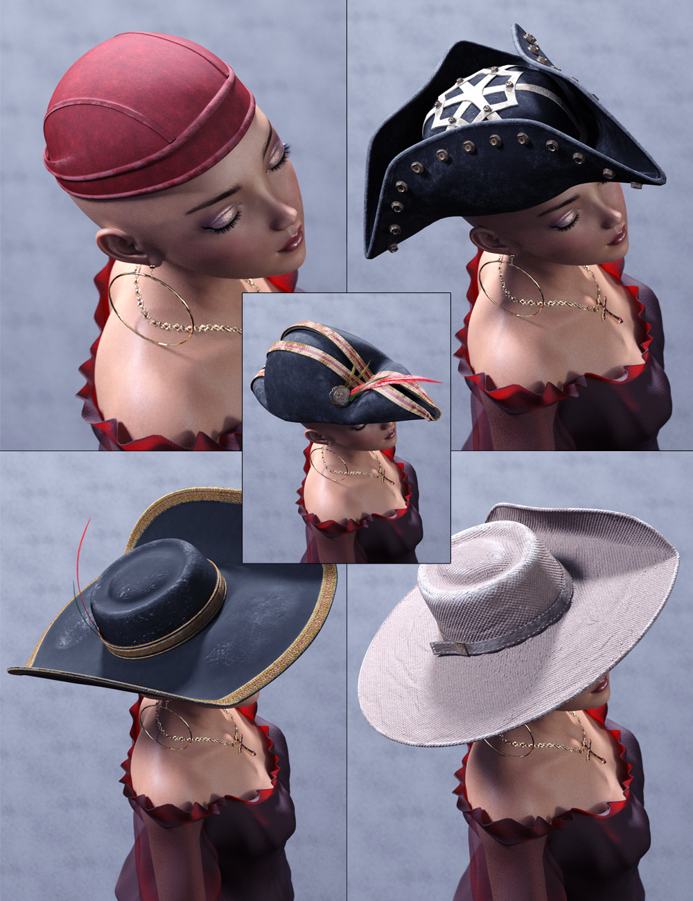 Arrr Pirate Hats Genesis 8 Male & Female Arrr Pirate Hats Genesis 8 Male & Female by: David BrinnenForbiddenWhispers, 3D Models by Daz 3D