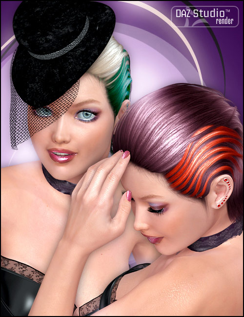 Clandestine Hair Clandestine Hair by: , 3D Models by Daz 3D