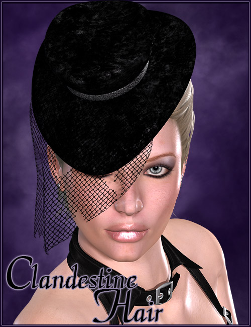 Clandestine Hair by: , 3D Models by Daz 3D