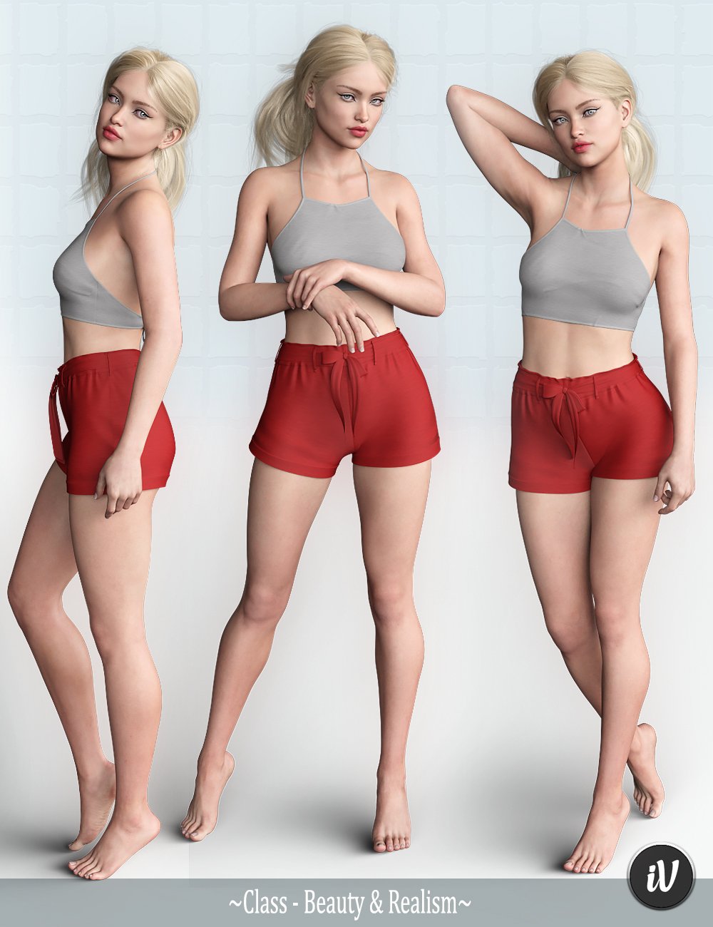 iV Casual Poses Vol 2 for Genesis 8 Female(s) by: i3D_LotusValery3D, 3D Models by Daz 3D
