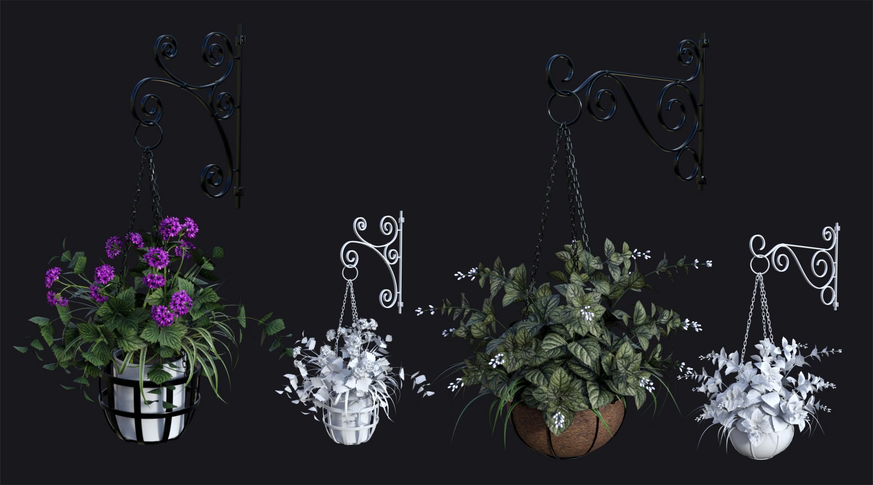 DGV Miniature Gardens vol 3 Hanging Plants by: DG Vertex, 3D Models by Daz 3D