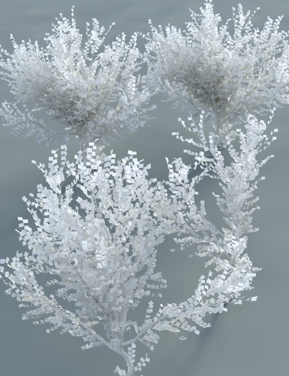 Hazel Bushes Winter and Spring with Catkins by: MartinJFrost, 3D Models by Daz 3D