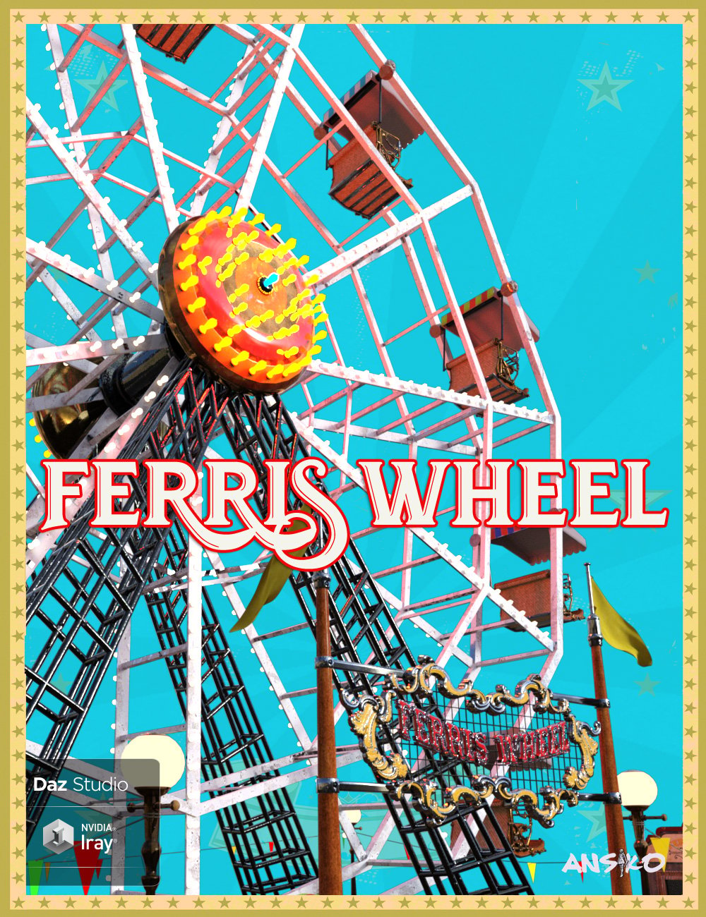 Ferris Wheel by: Ansiko, 3D Models by Daz 3D