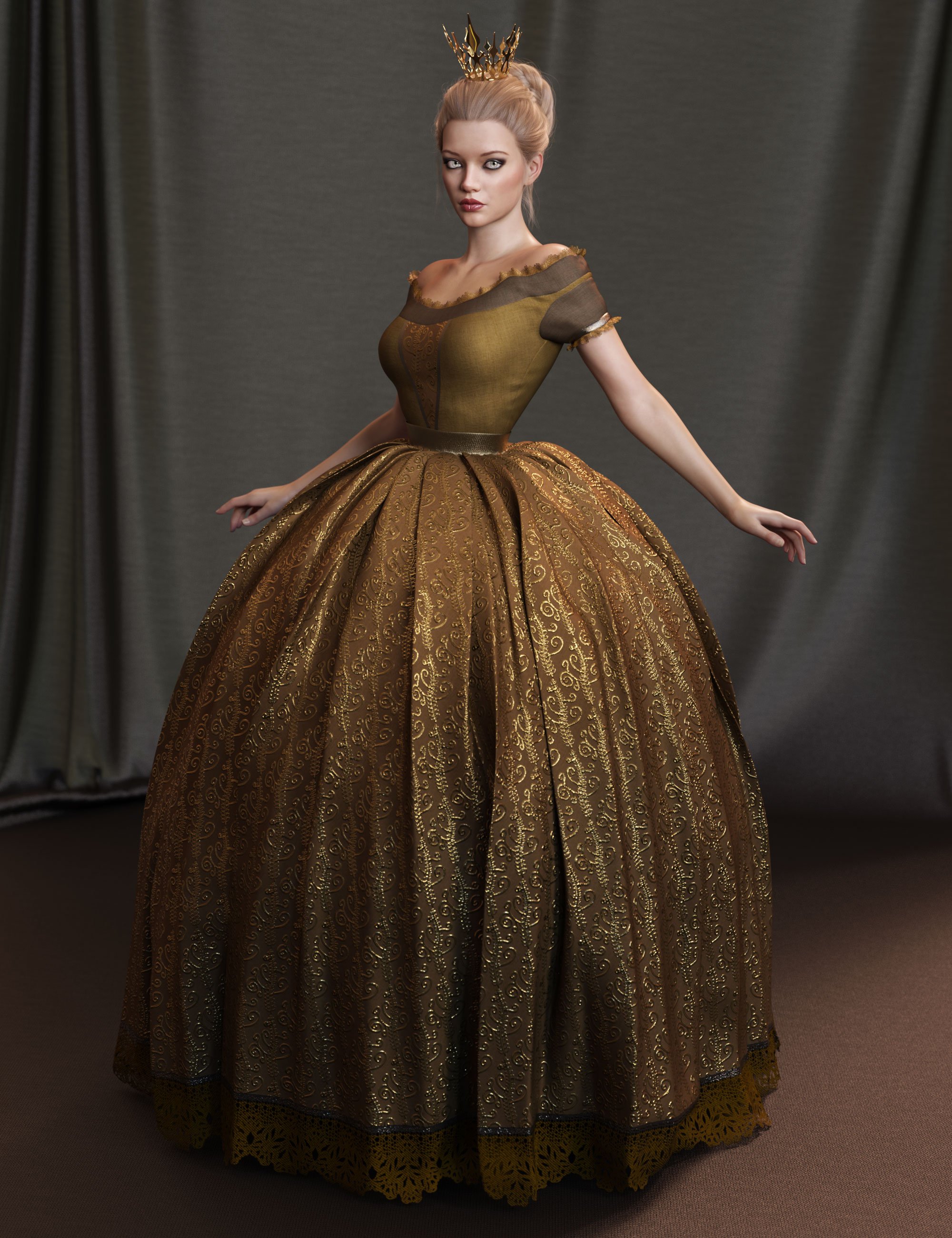 dForce Gown of Fantasy 2 for Genesis 8 Female(s) by: outoftouch, 3D Models by Daz 3D
