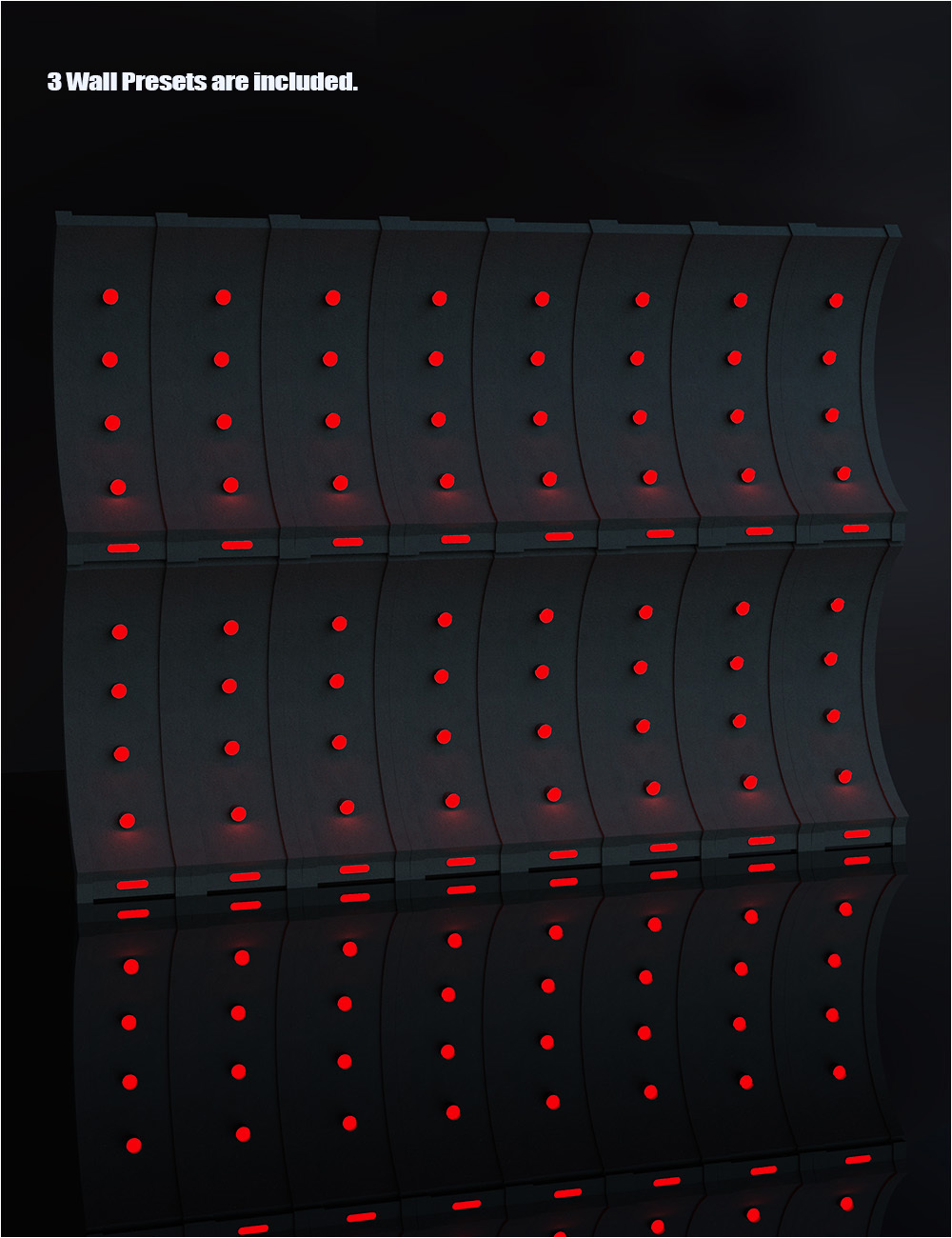 Modular Sci-Fi Light Walls Set Modular Sci-Fi Light Walls Set by: , 3D Models by Daz 3D