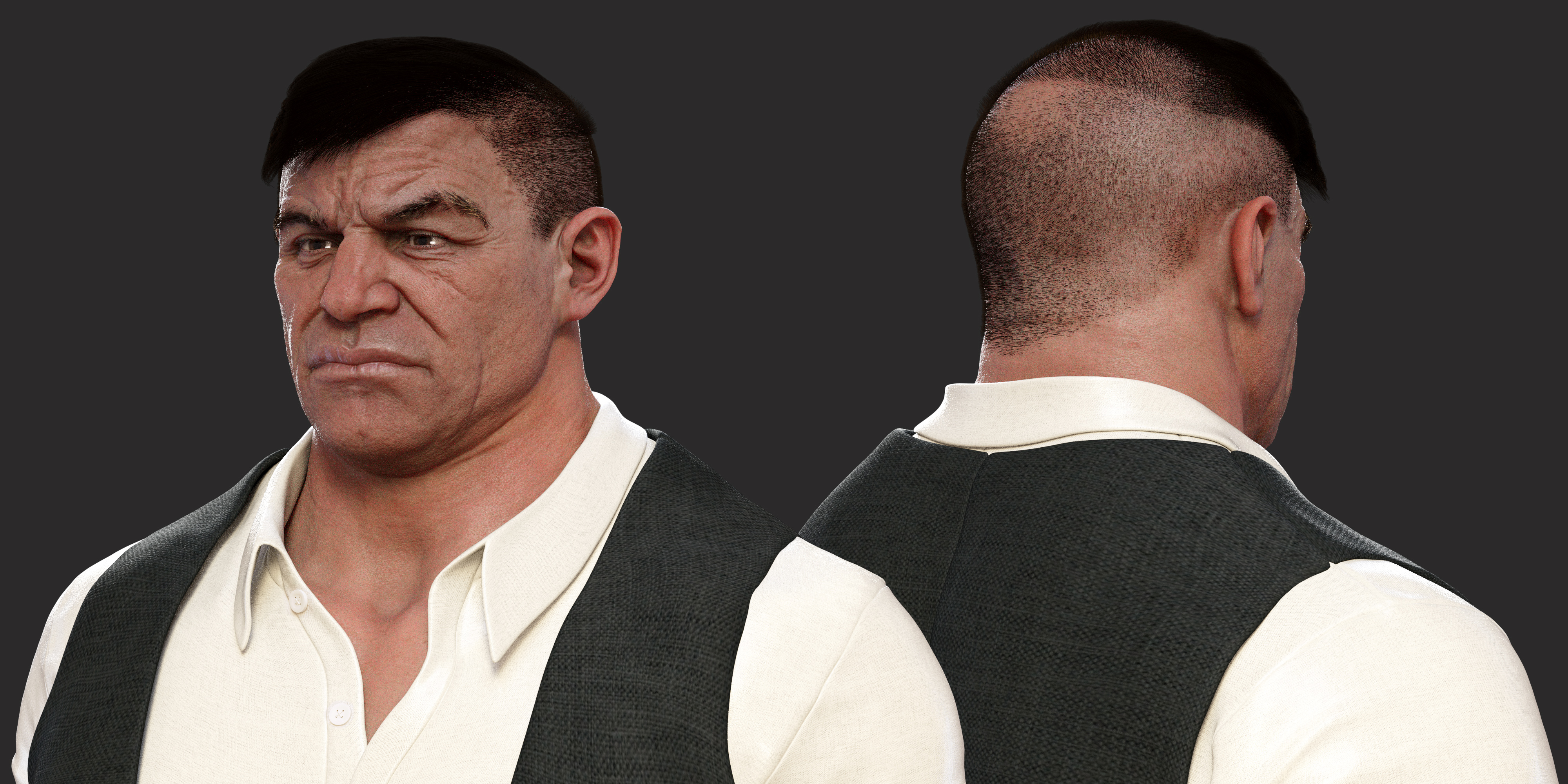Big Boss Hair and Beard for Underbelly Big Boss Hair and Beard for Underbelly by: , 3D Models by Daz 3D