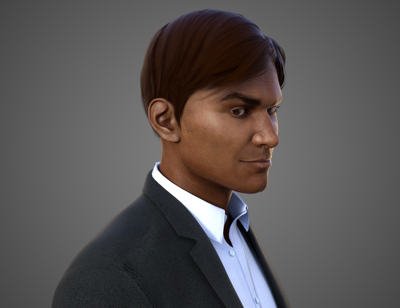 Strictly Business Hair for Genesis 8 Male by: ThreeDigital, 3D Models by Daz 3D