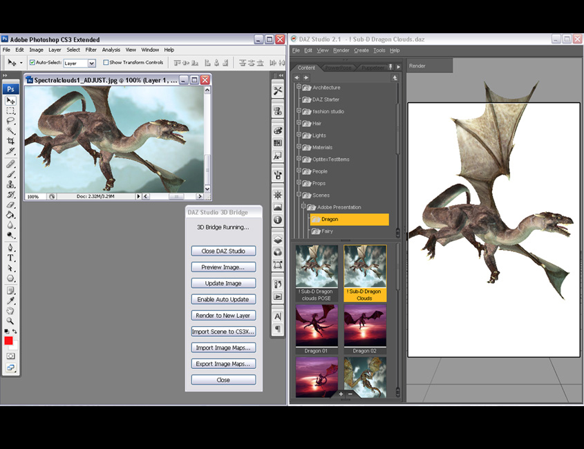daz3d photoshop bridge download