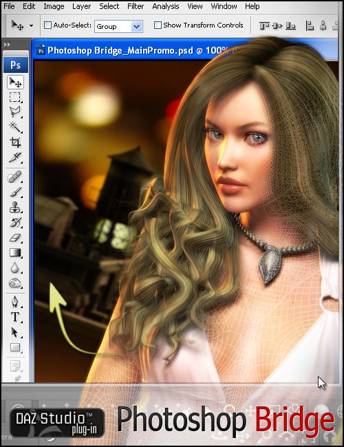 Как пользоваться daz3d photoshop bridge