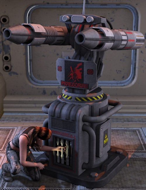 Praetorian Autoturret Praetorian Autoturret by: Nightshift3D, 3D Models by Daz 3D