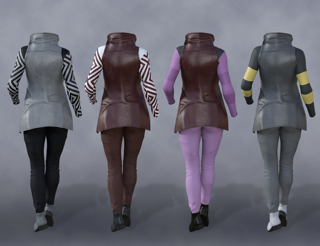 High Collar Outfit Textures by: , 3D Models by Daz 3D