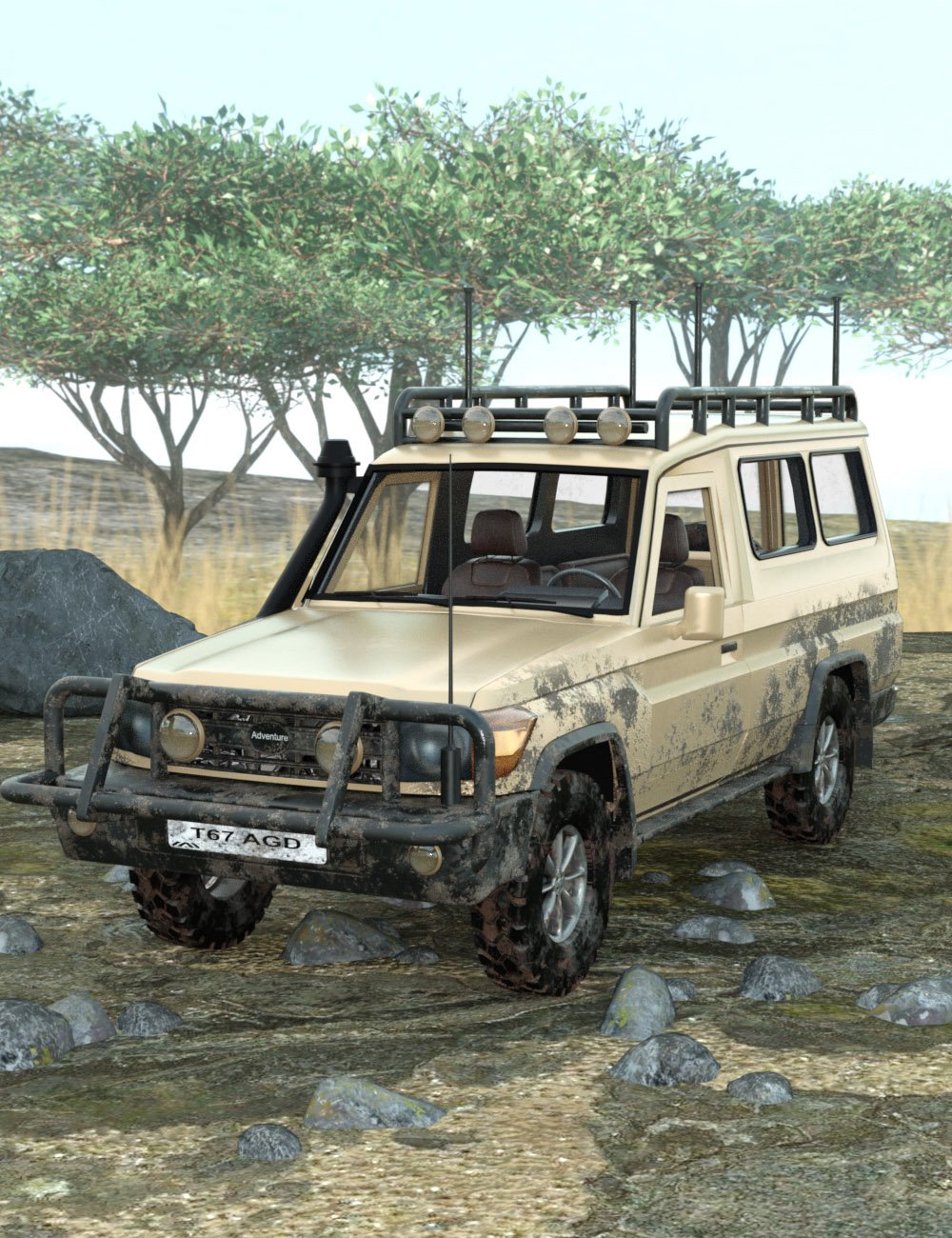 Expedition Africa HDRI by: AcharyaPolina, 3D Models by Daz 3D