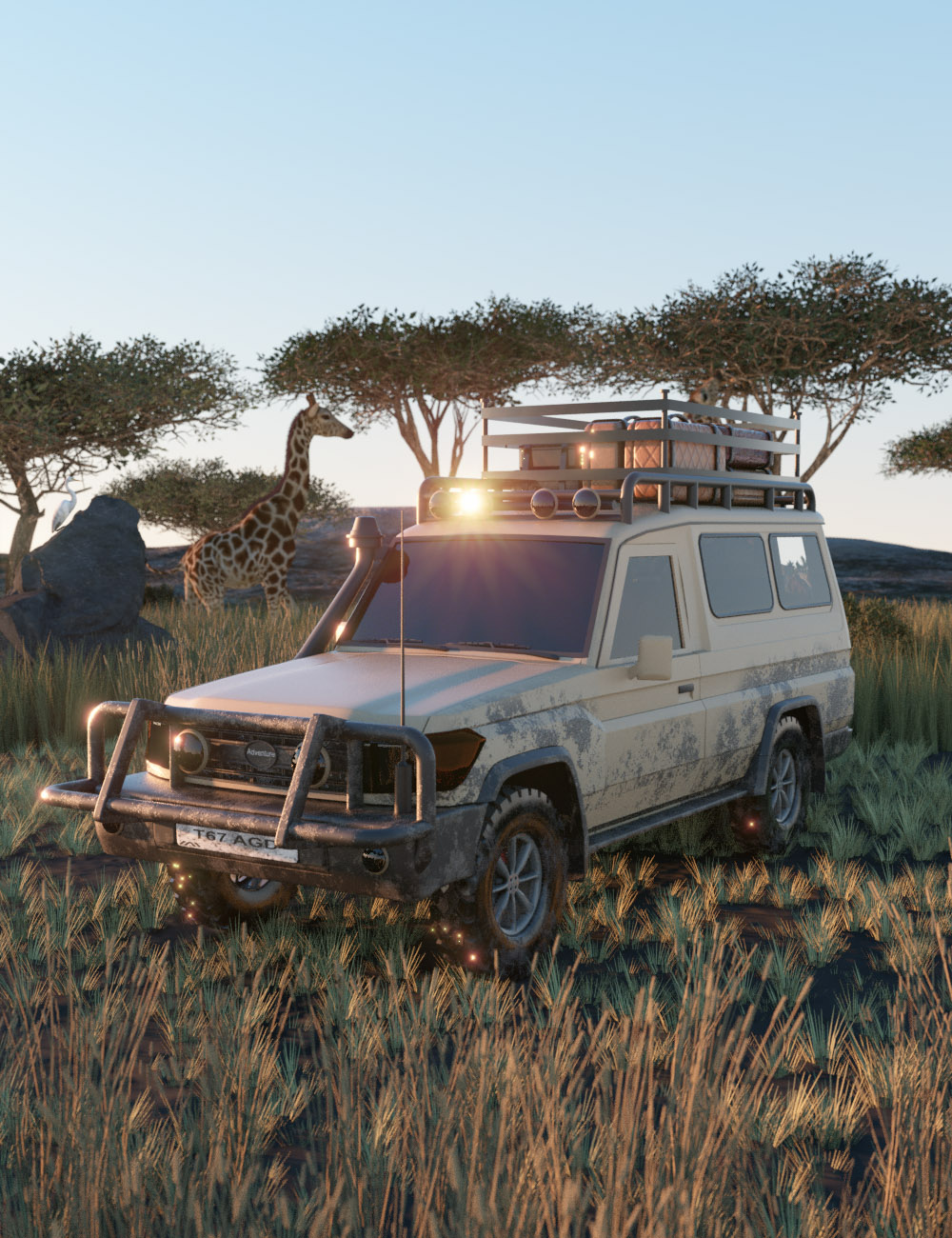 Land Adventurer SUV by: AcharyaPolina, 3D Models by Daz 3D