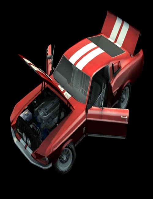 1967 AM GT Sports Car by: Alberto Daniel Russo, 3D Models by Daz 3D