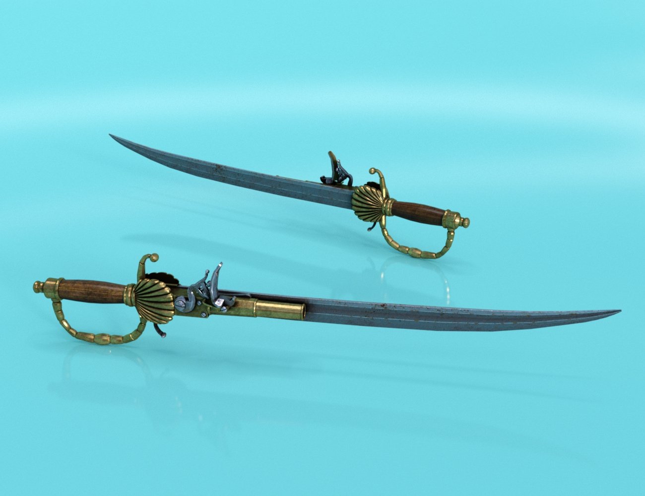 Ye Ole Pirate Weapons Ye Ole Pirate Weapons by: DzFire, 3D Models by Daz 3D