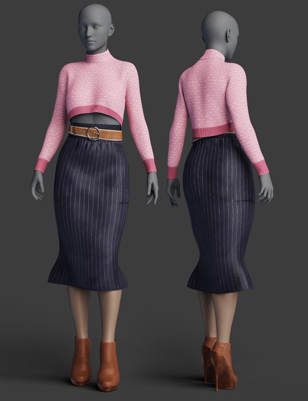 dForce Pengting Clothing Set Textures by: Shox-Design, 3D Models by Daz 3D