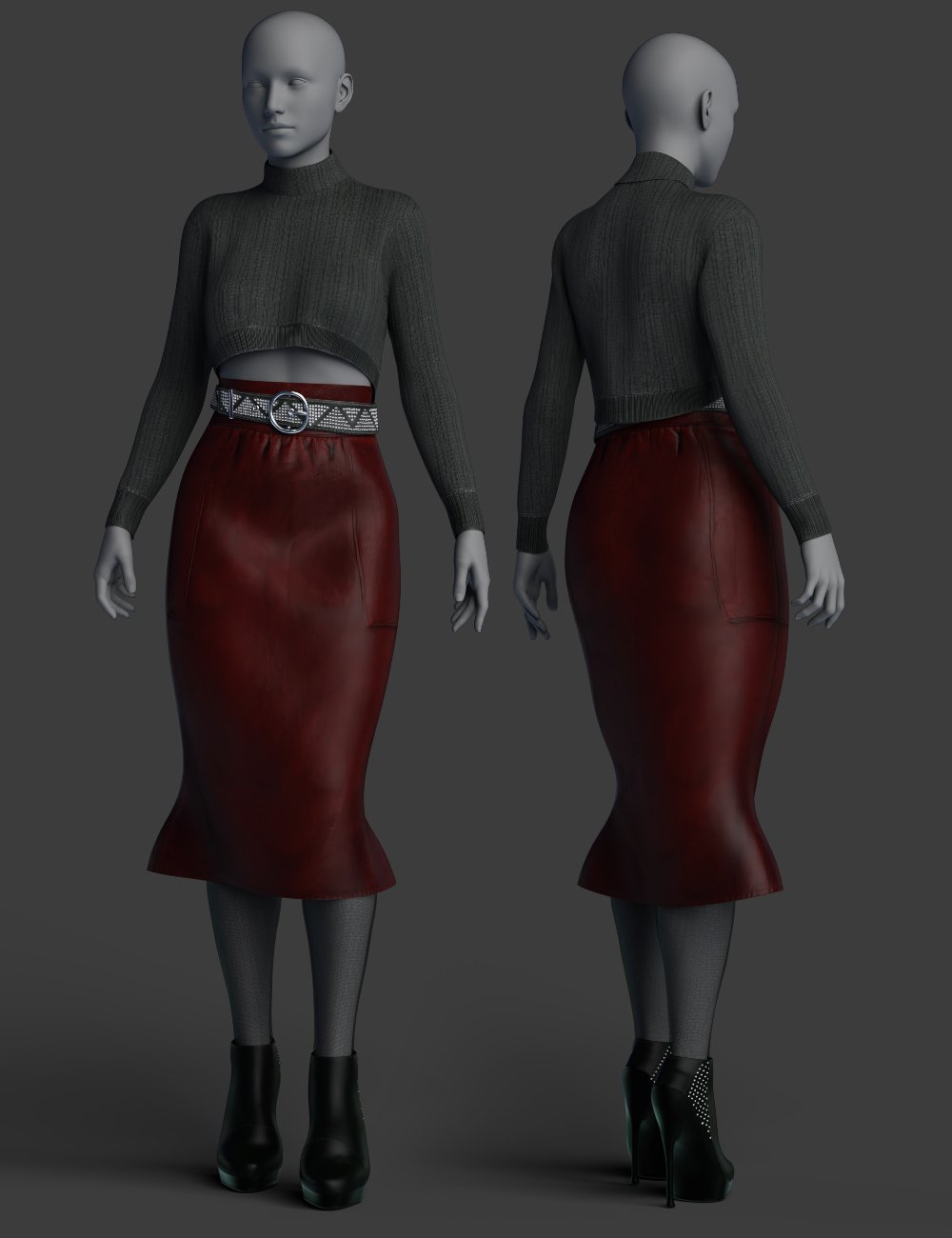 dForce Pengting Clothing Set Textures by: Shox-Design, 3D Models by Daz 3D