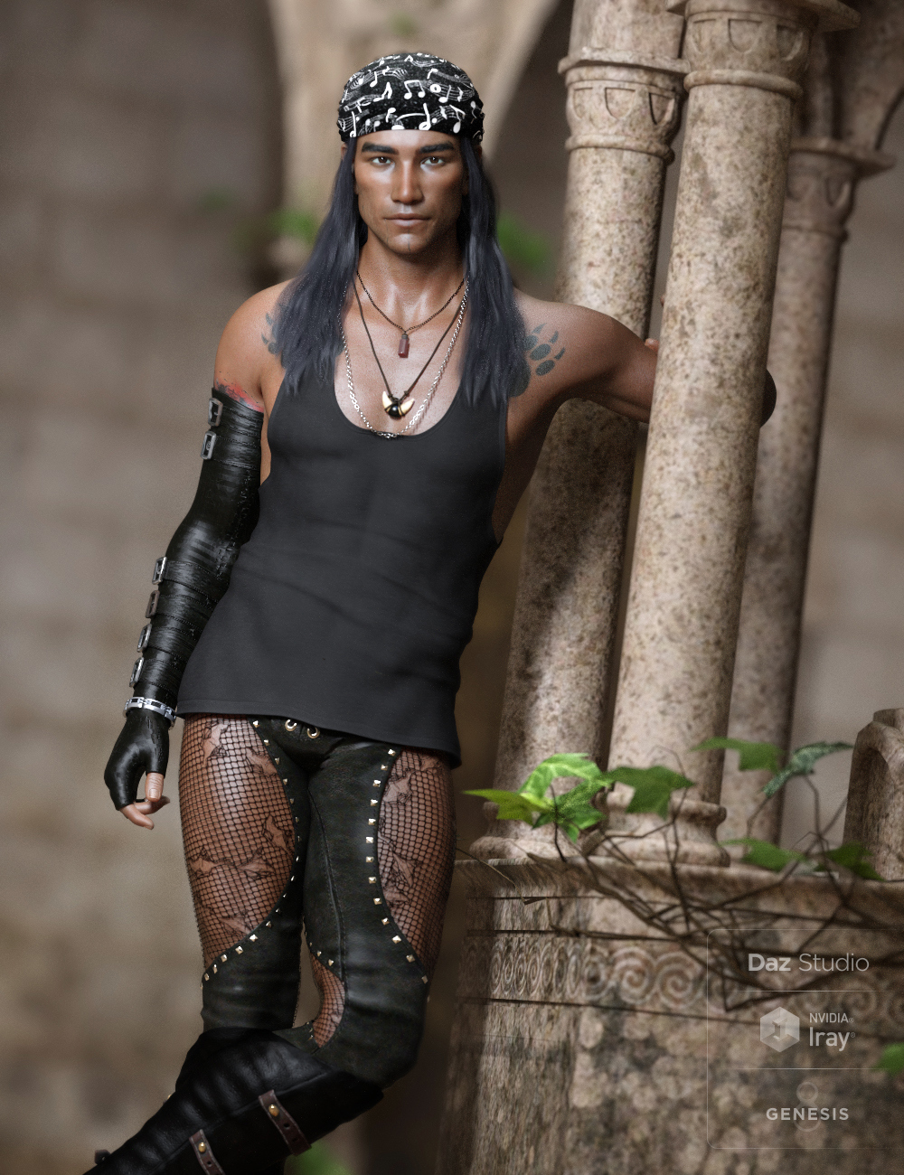 Chayton for Dasan 8 and Genesis 8 Male(s) by: Darwins Mishap(s), 3D Models by Daz 3D