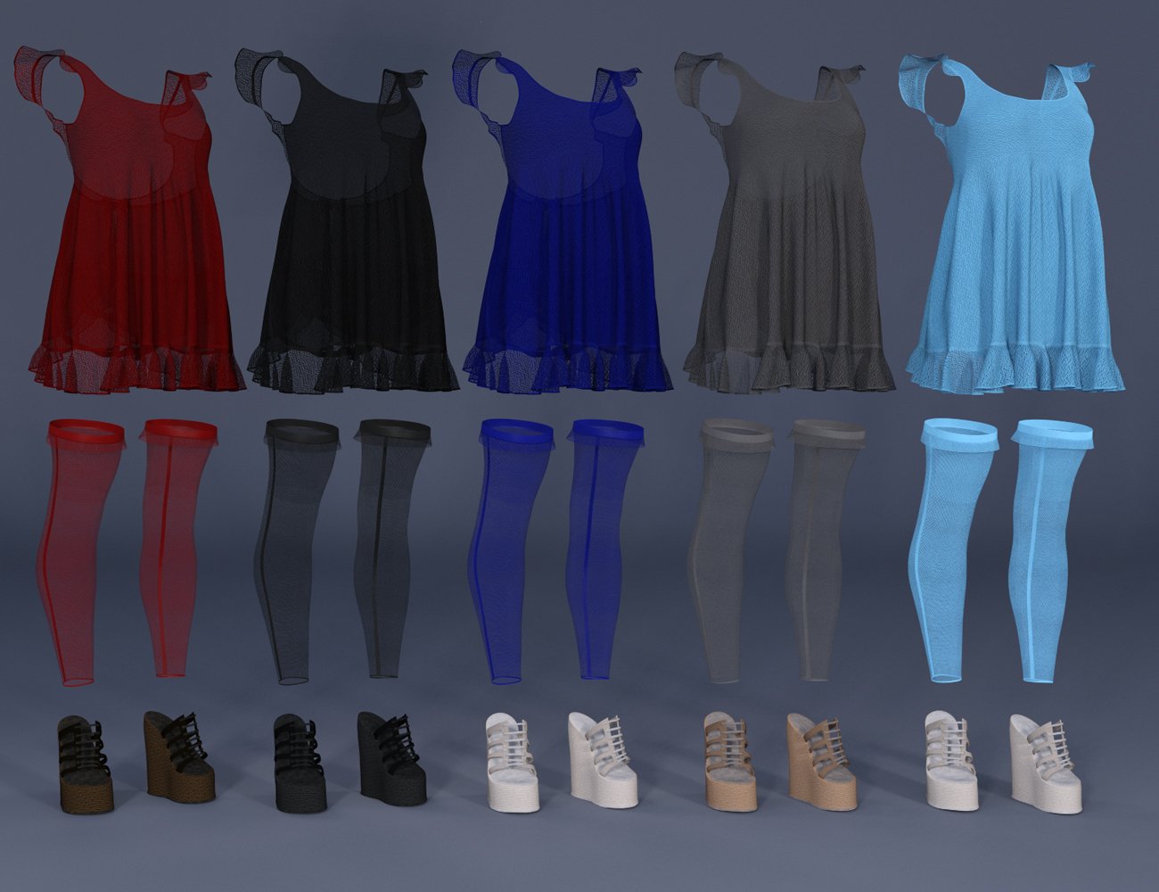 dForce CB Frilly Lilly for Genesis 8 Females dForce CB Frilly Lilly for Genesis 8 Females by: CynderBlue, 3D Models by Daz 3D