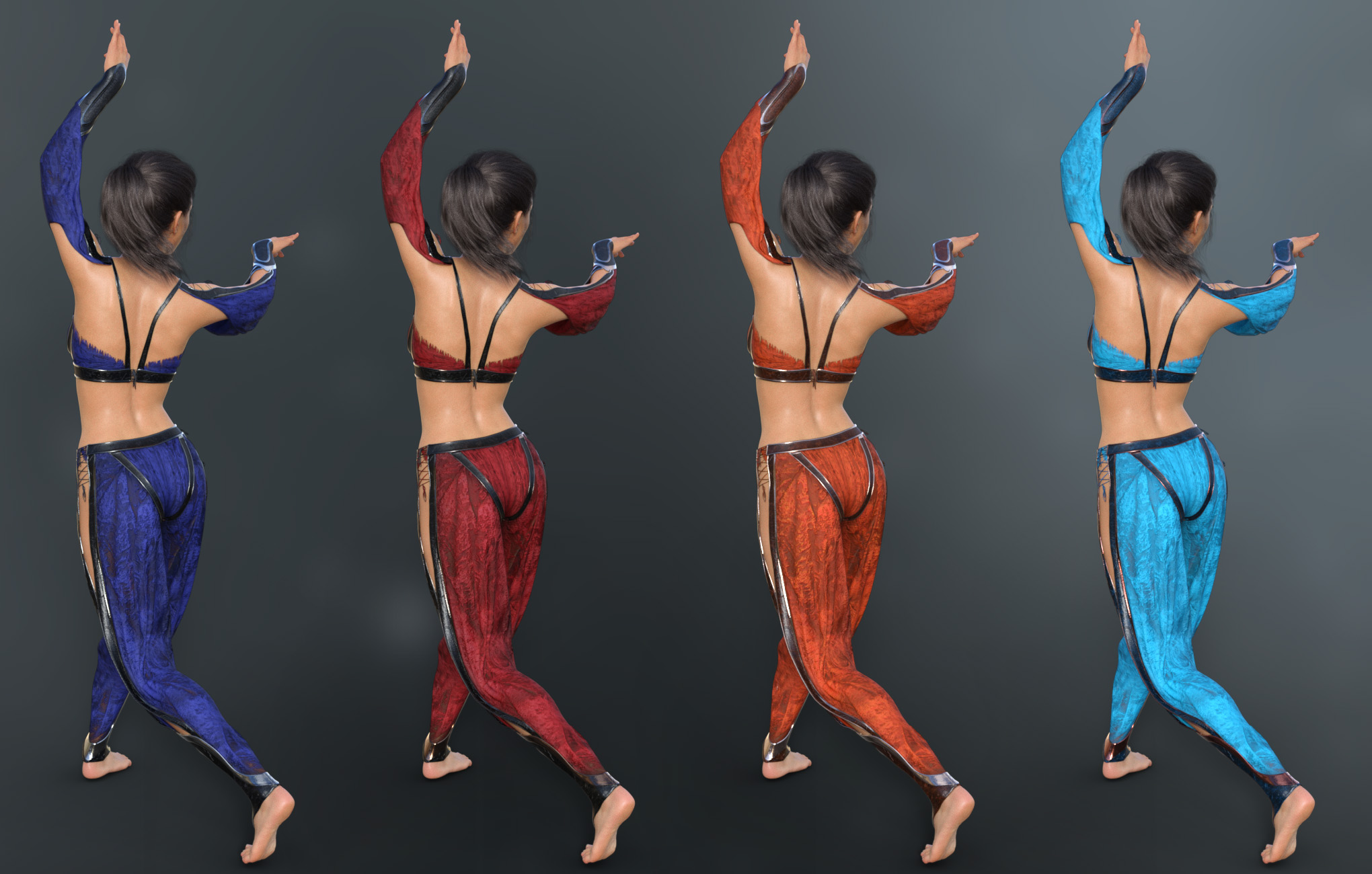 dForce Suriya Outfit for Genesis 8 Female by: ArkiShox-Design, 3D Models by Daz 3D