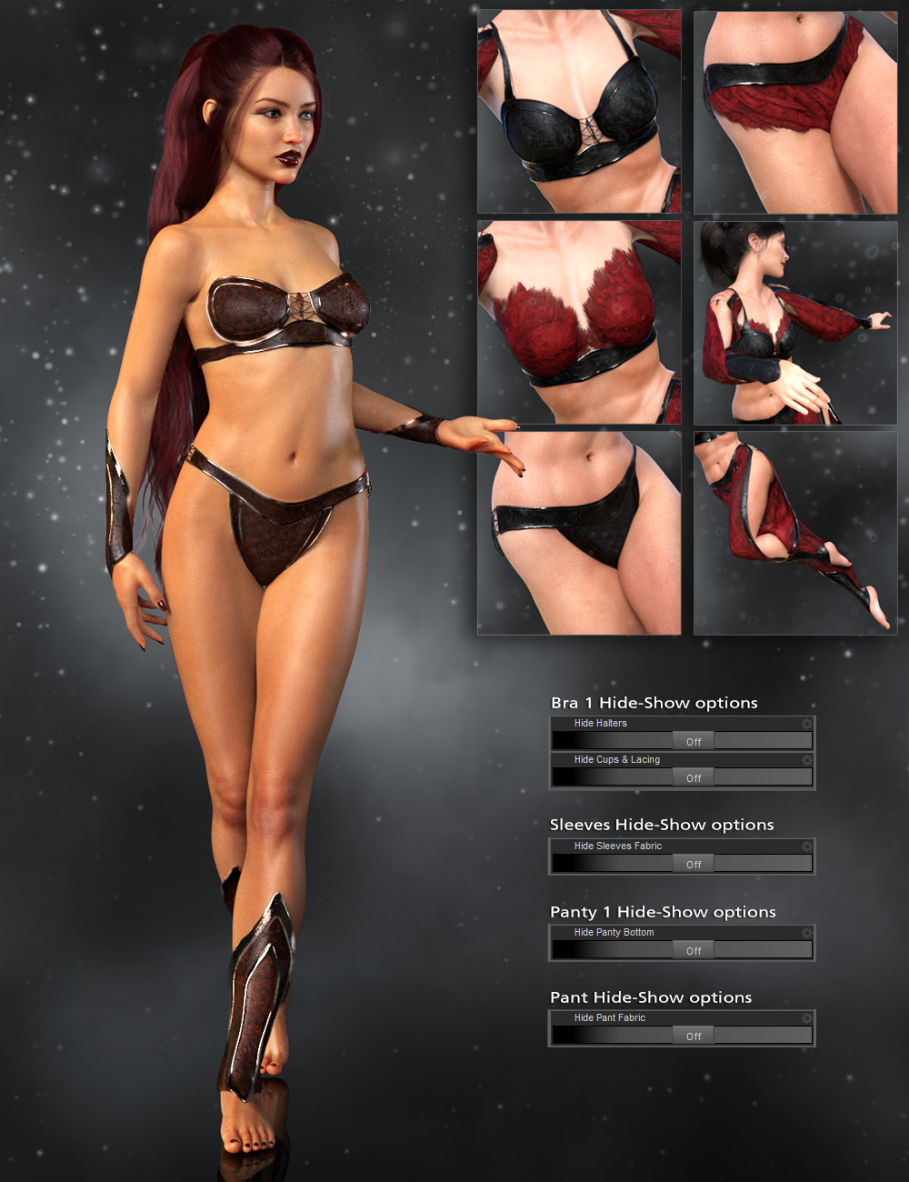 dForce Suriya Outfit for Genesis 8 Female by: ArkiShox-Design, 3D Models by Daz 3D
