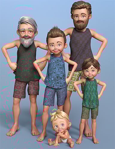 Toon Generations 4 Essentials for Genesis 8 Male(s) Toon Generations 4 Essentials for Genesis 8 Male(s) by: 3D Universe, 3D Models by Daz 3D