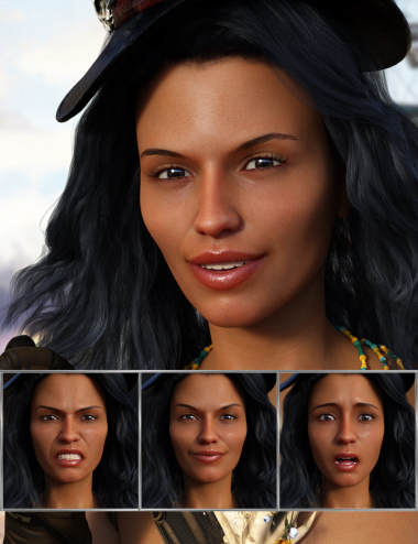 Adventuress - Expressions for Genesis 8 Female and Sahira 8 by: JWolf, 3D Models by Daz 3D