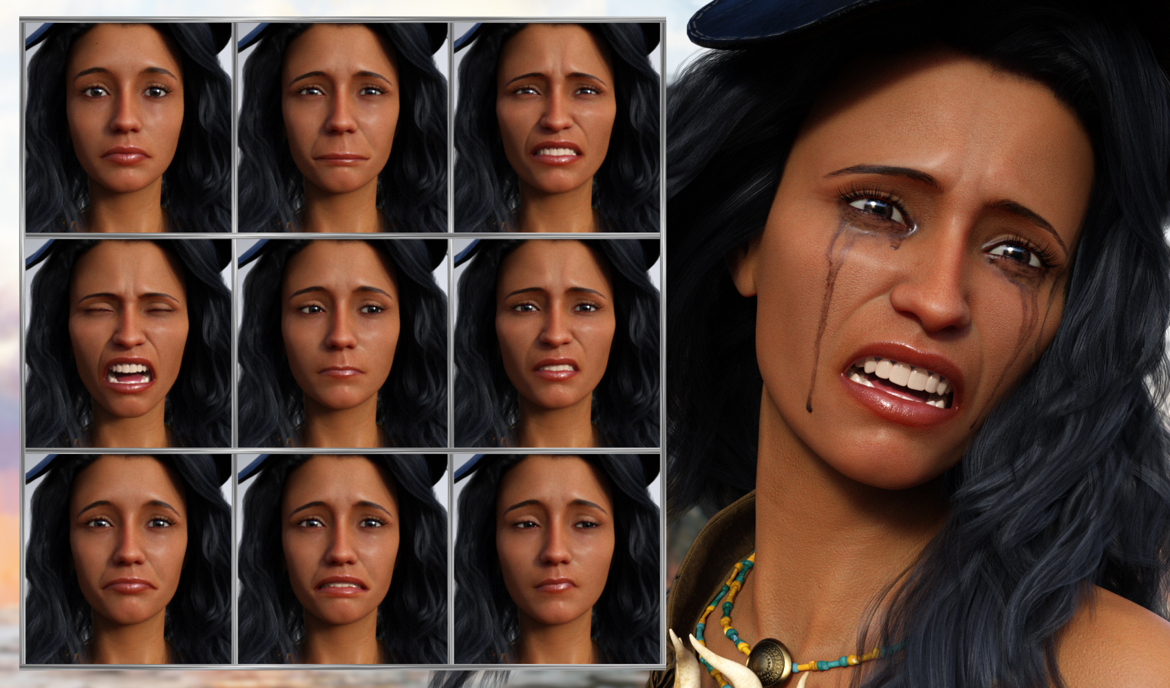 Adventuress - Expressions for Genesis 8 Female and Sahira 8 by: JWolf, 3D Models by Daz 3D
