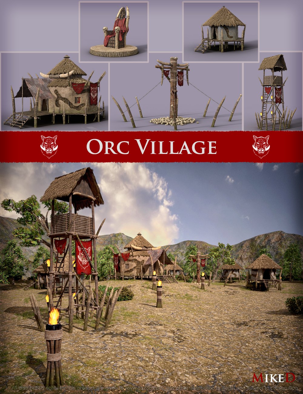 MD The Orc Village by: MikeD, 3D Models by Daz 3D
