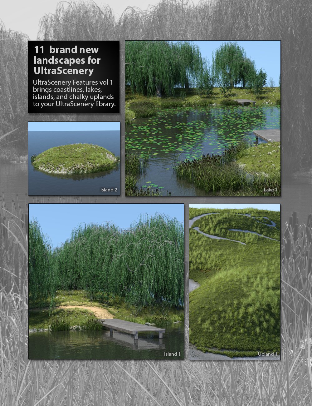 UltraScenery - Landscape Features Volume 1 by: TangoAlpha, 3D Models by Daz 3D