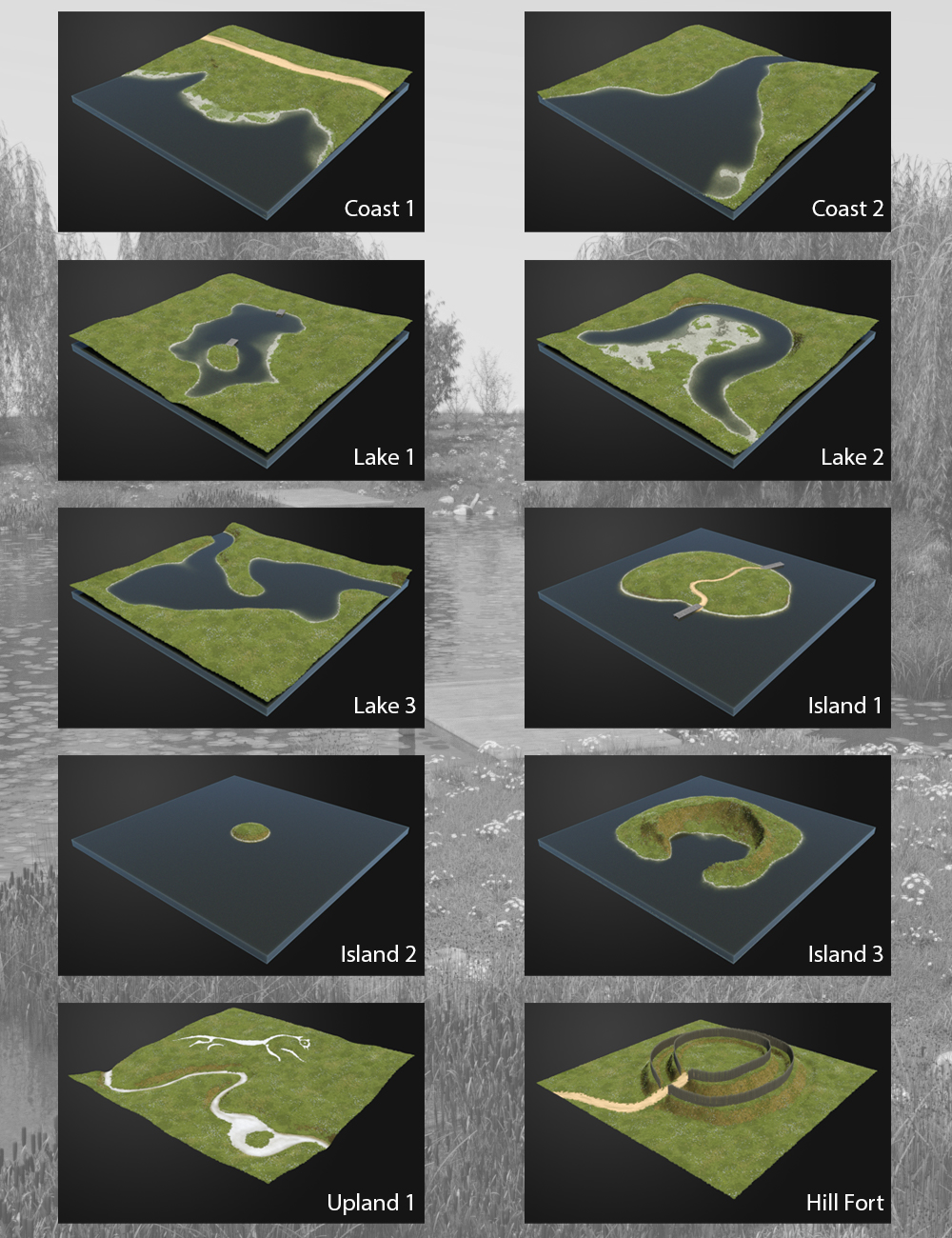 UltraScenery - Landscape Features Volume 1 by: TangoAlpha, 3D Models by Daz 3D