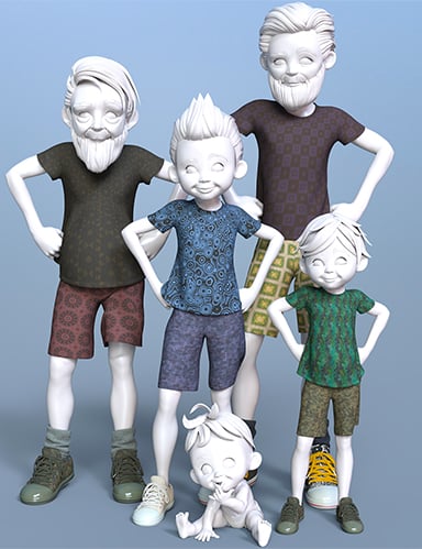 Toon Generations 4 Clothing for Genesis 8 Male(s) Toon Generations 4 Clothing for Genesis 8 Male(s) by: 3D Universe, 3D Models by Daz 3D