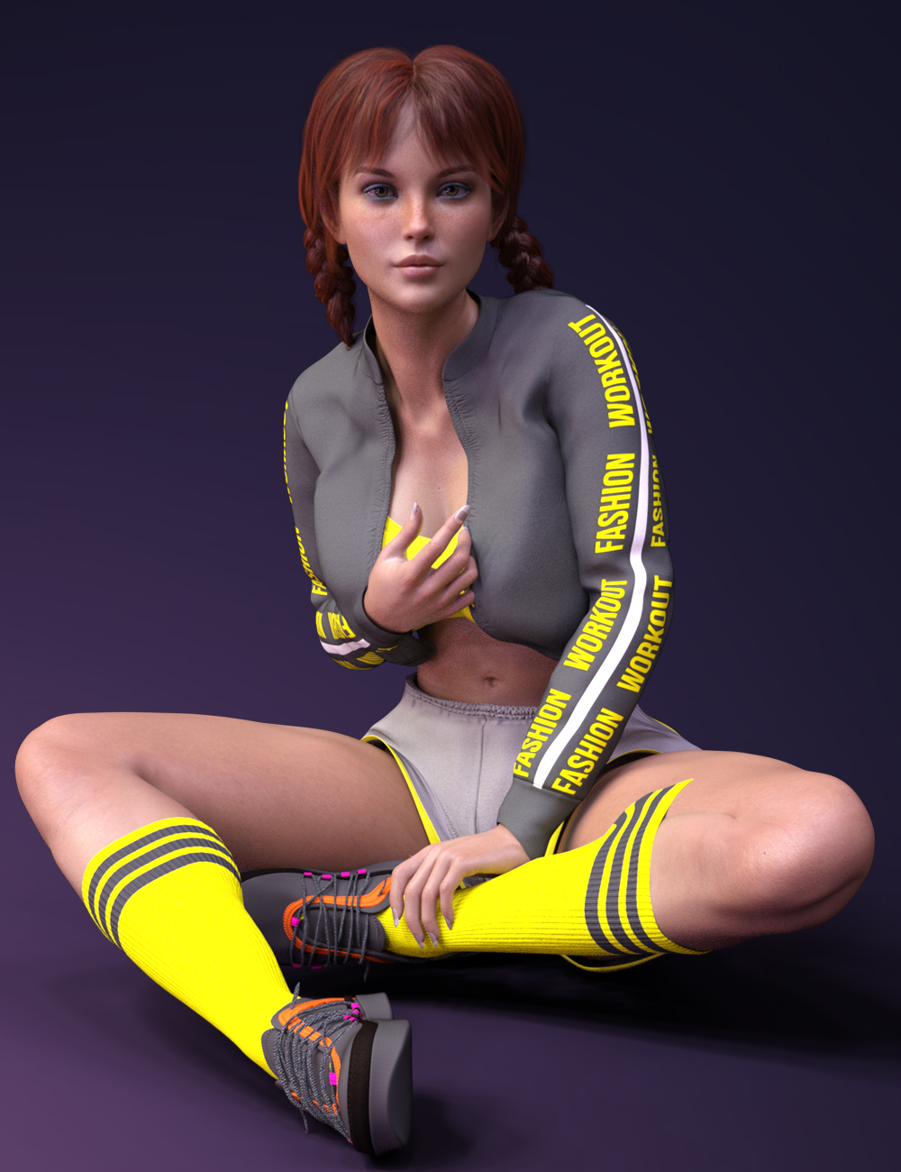 X-Fashion Workout for Genesis 8 Female(s) by: xtrart-3d, 3D Models by Daz 3D