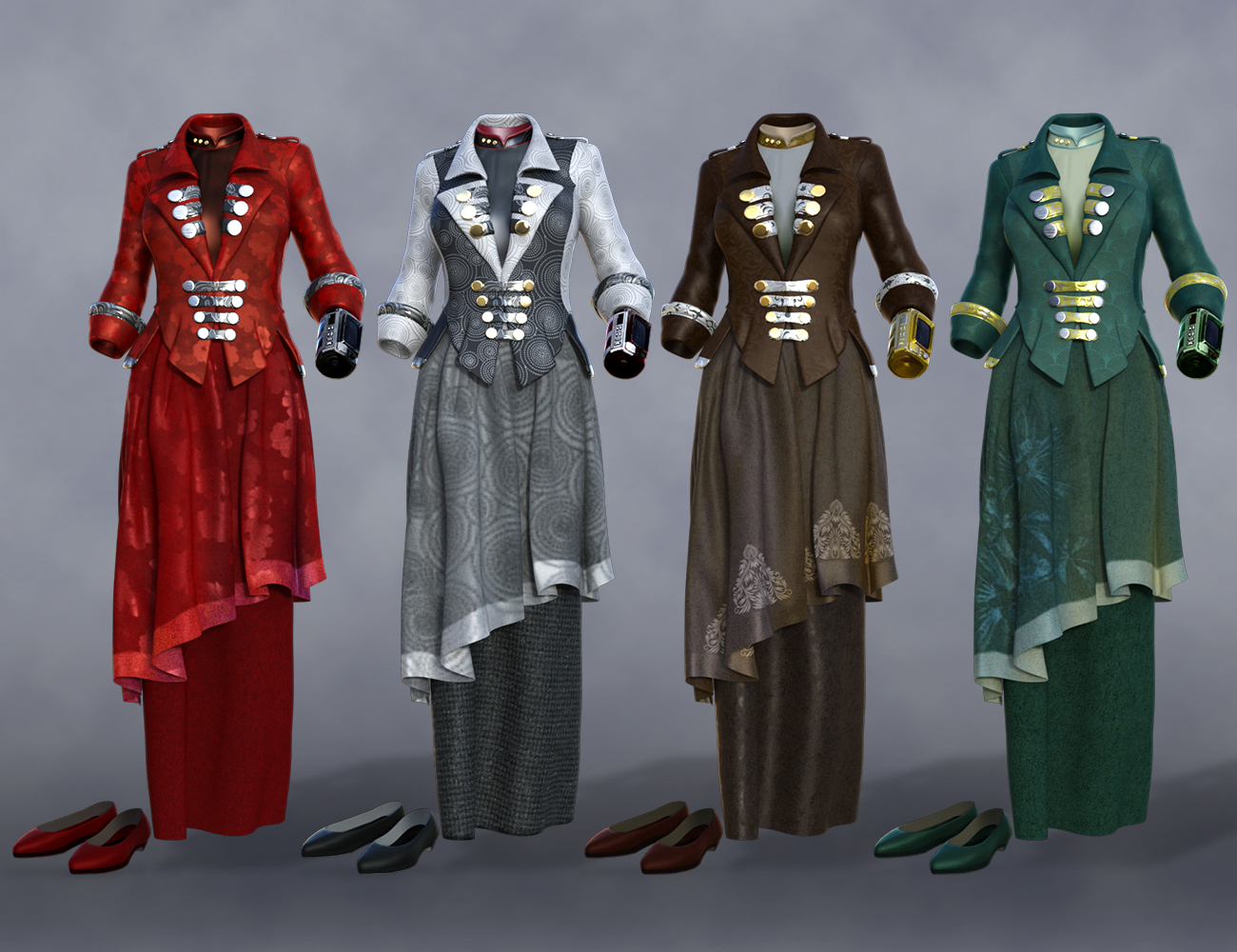 dForce Futuristic Dress Textures by: , 3D Models by Daz 3D