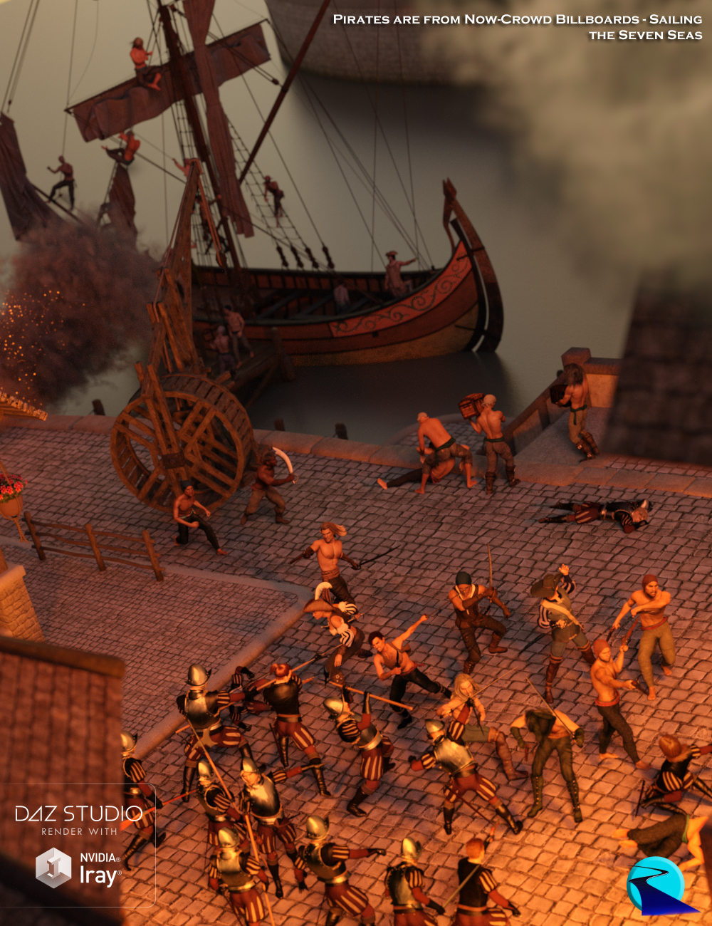 Now-Crowd Billboards - Conquistadors Now-Crowd Billboards - Conquistadors by: RiverSoft Art, 3D Models by Daz 3D