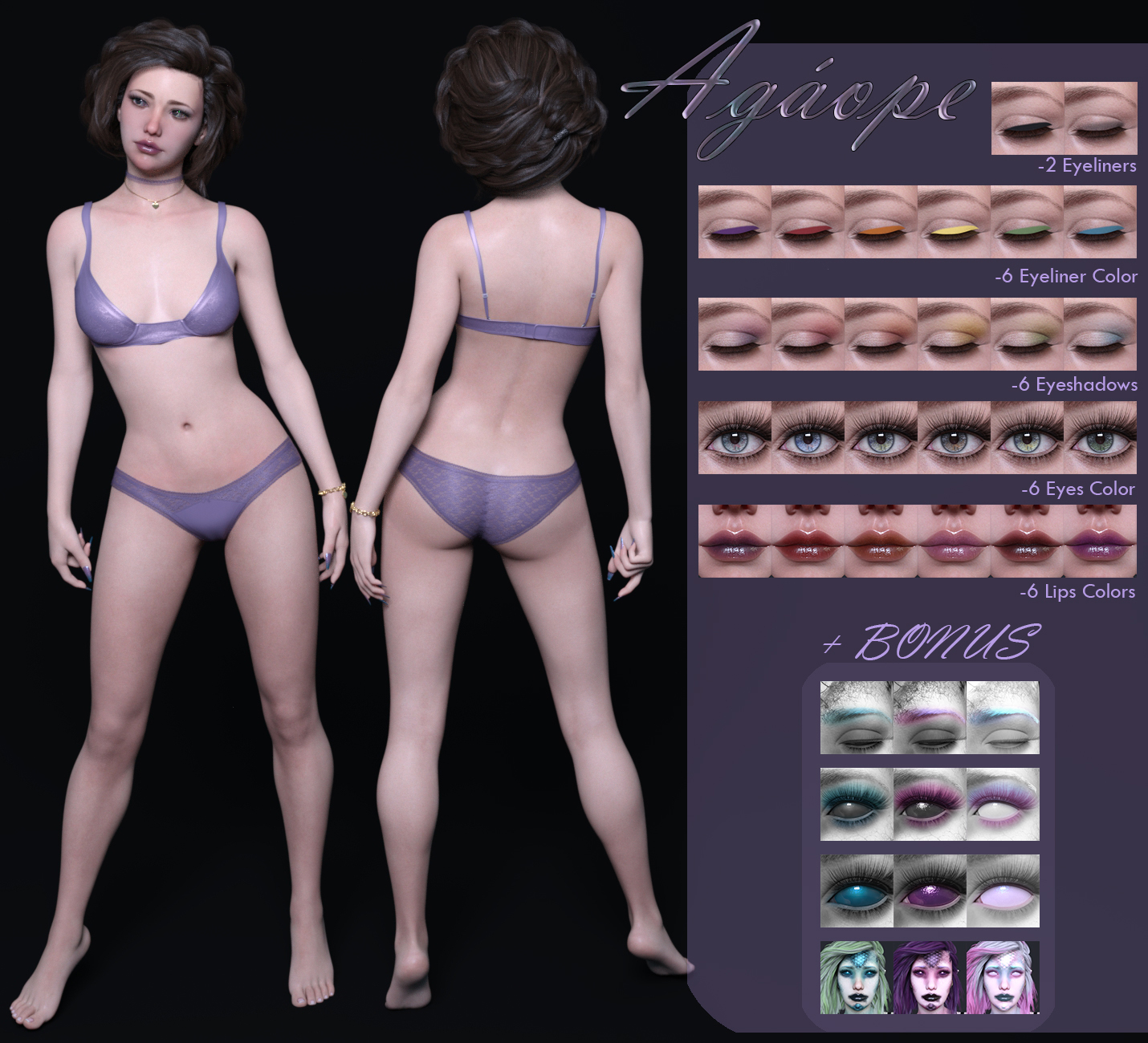 Agaope for Genesis 8 Female Agaope for Genesis 8 Female by: Belladona, 3D Models by Daz 3D