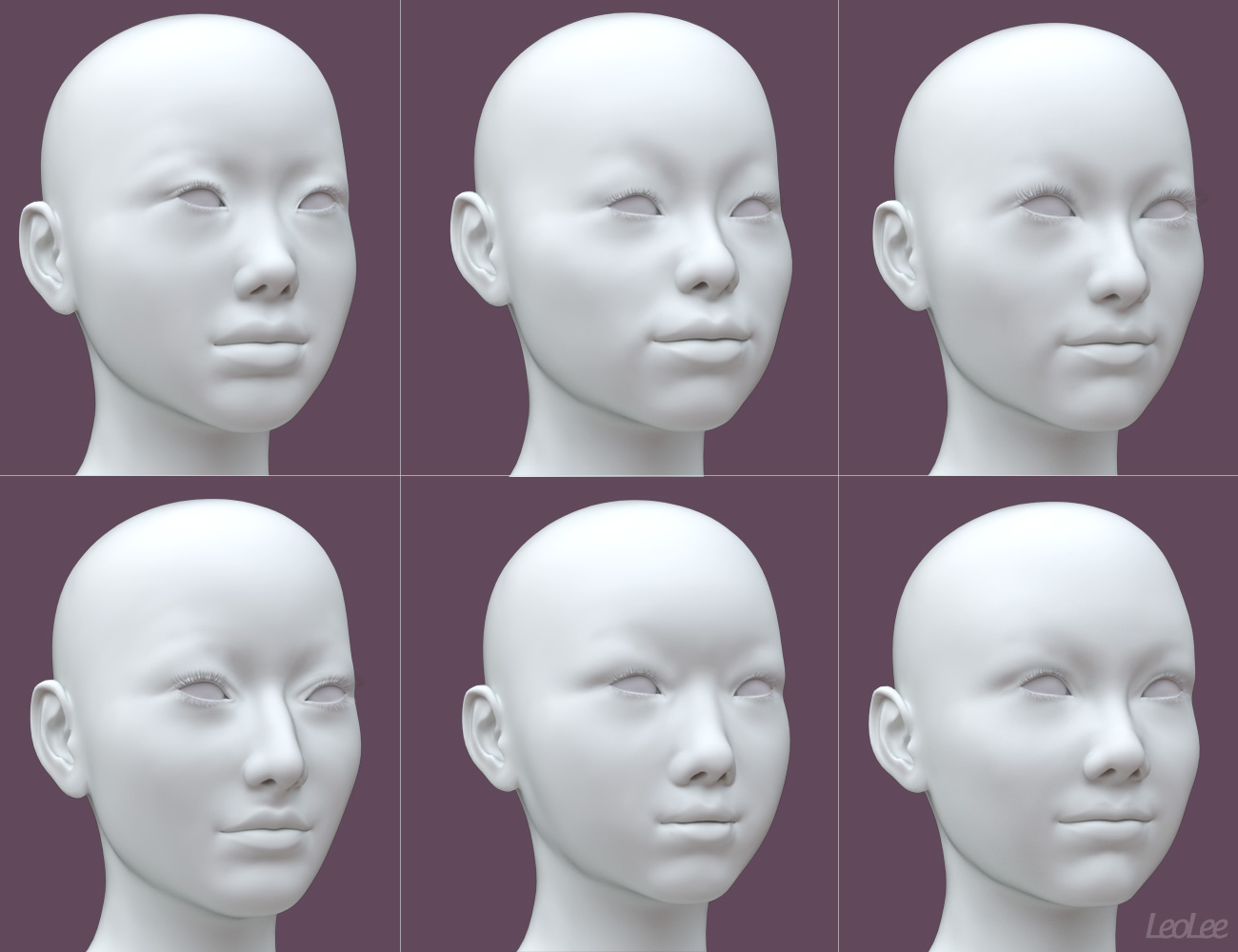 Chinese Face and Body Shapes for Genesis 3 and 8 Female | Daz 3D