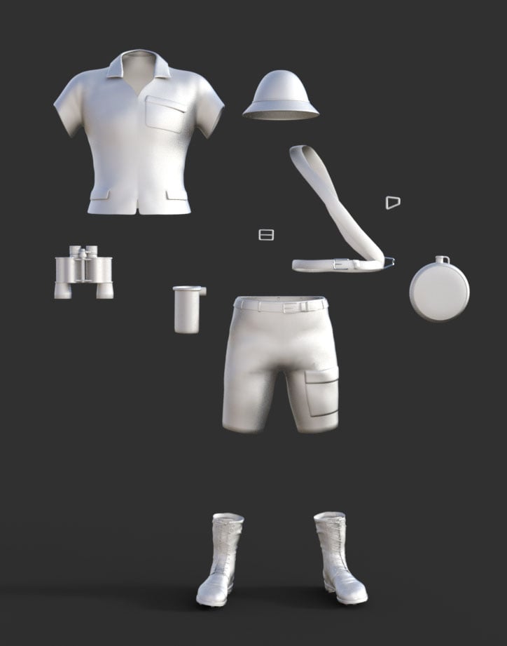 African Safari Outfit for Genesis 8 Male(s) African Safari Outfit for Genesis 8 Male(s) by: AcharyaPolina, 3D Models by Daz 3D