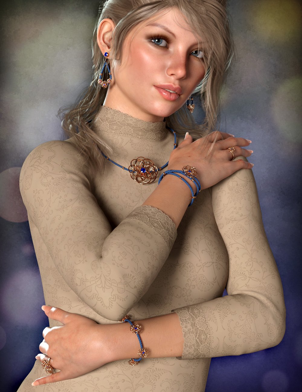 Precious Flower Jewelry for Genesis 8 Female(s) Precious Flower Jewelry for Genesis 8 Female(s) by: esha, 3D Models by Daz 3D