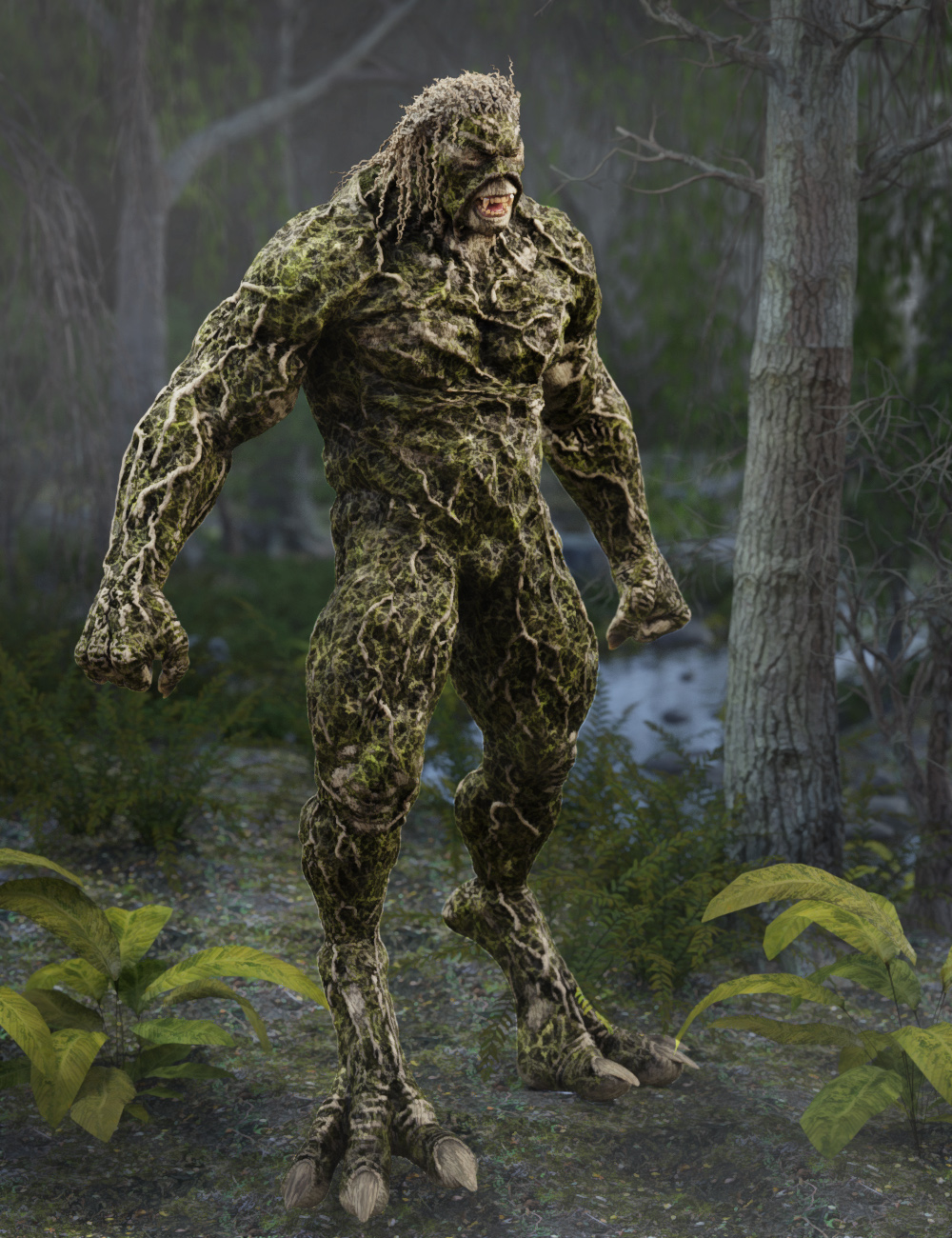 Swampbeast for Genesis 8 Male by: RawArt, 3D Models by Daz 3D