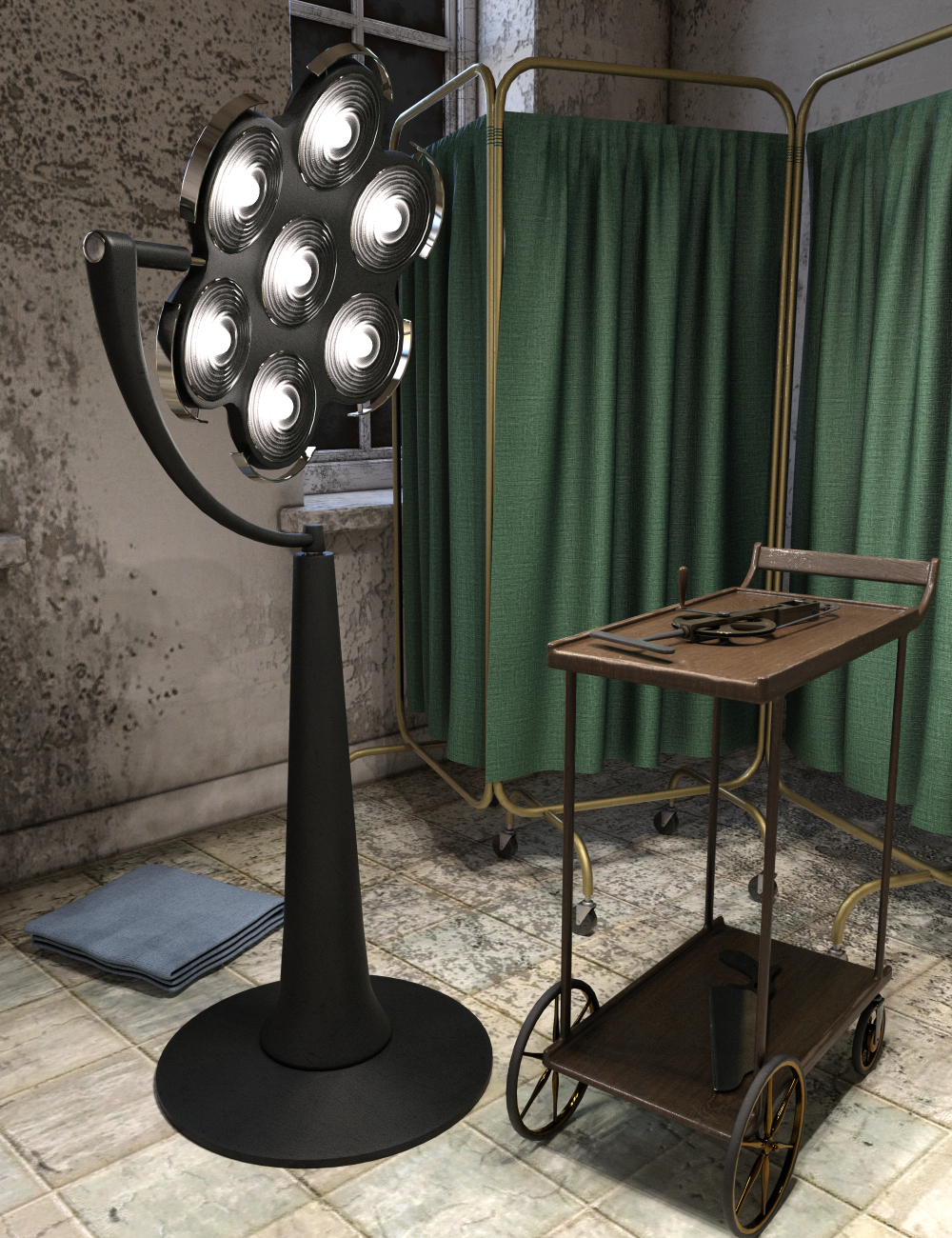 Vintage Surgical Props Vintage Surgical Props by: Merlin Studios, 3D Models by Daz 3D