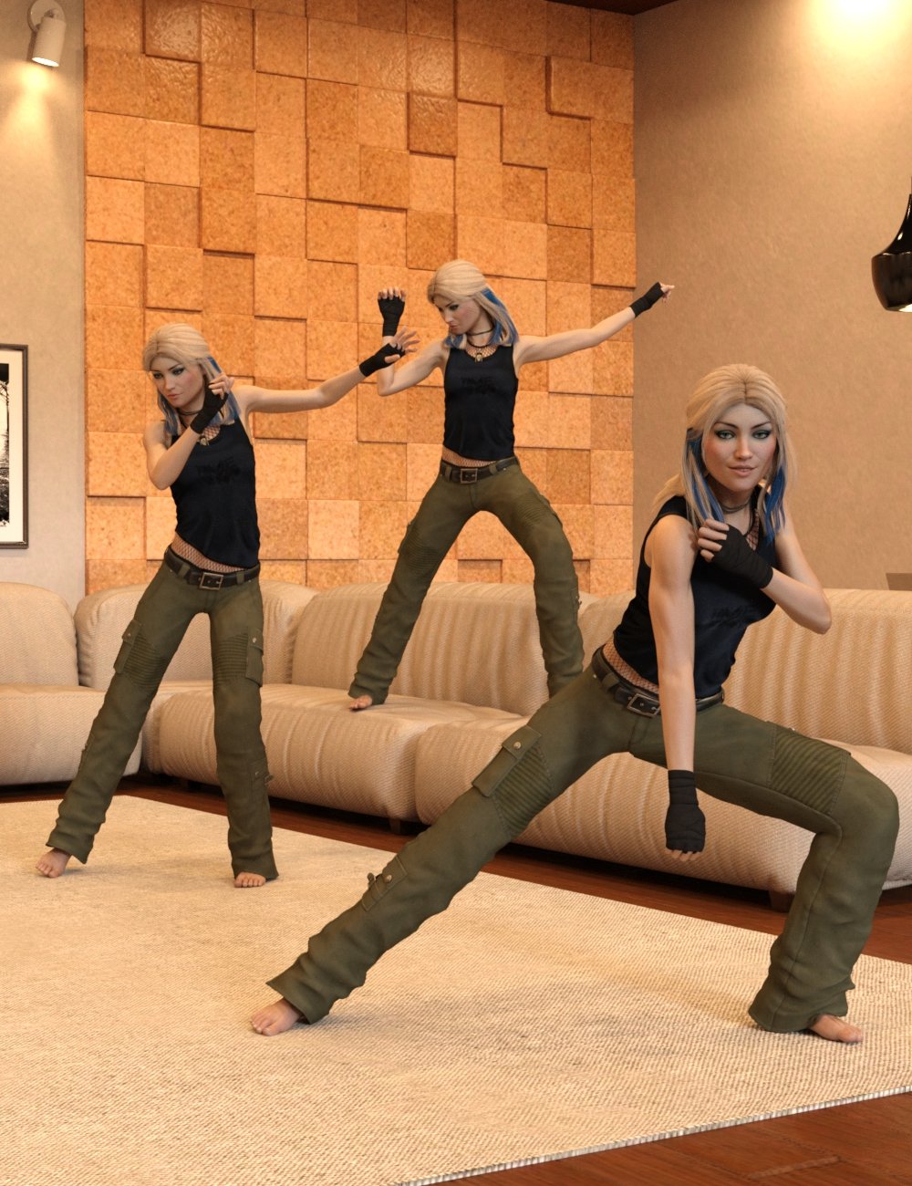 Dance Like Nobody's Watching Poses for Genesis 8 Female by: Scuffles3d, 3D Models by Daz 3D