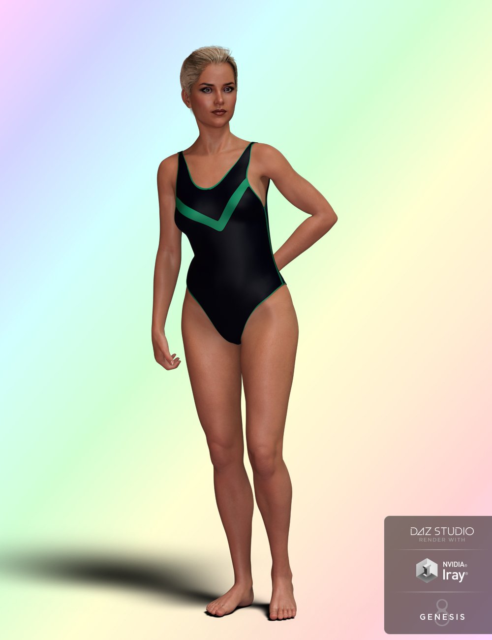 Swimwear ONE for Genesis 8 Female(s) by: Aquarius, 3D Models by Daz 3D
